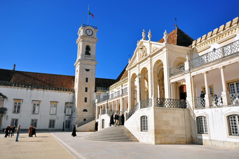 Privater Transfer Porto-Lissabon, mit Haltestellenbesuchen auf dem WegHalt in 3 Städten