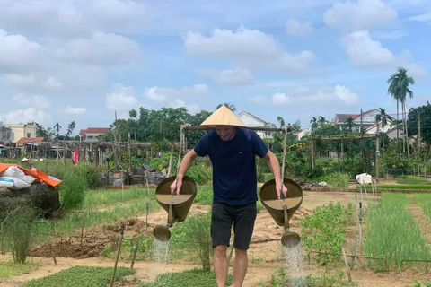 Passeio de bicicleta, passeio de barco em Cam Thanh Basket e aula de culinária em Tra Que