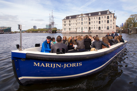 Amsterdam: Rejs otwartą łodzią po kanałachAmsterdam: rejs po kanałach łodzią z otwartym pokładem