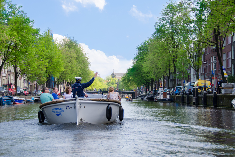 Amsterdam: Rejs otwartą łodzią po kanałachAmsterdam: rejs po kanałach łodzią z otwartym pokładem