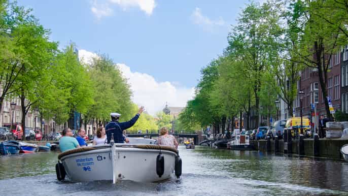 amsterdam 75minute open boat canal cruise