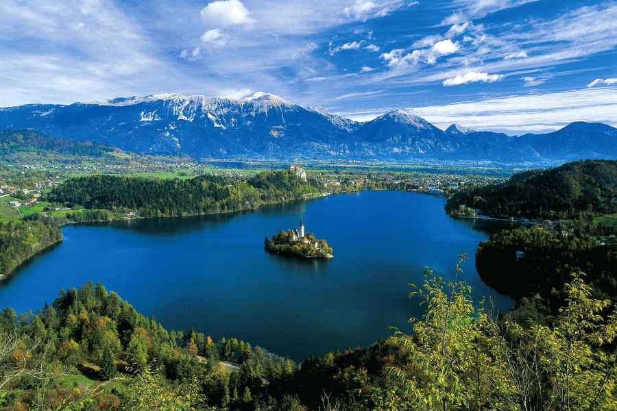 Ab Ljubljana: Tagestour zum Bleder See & Bohinjsko jezero