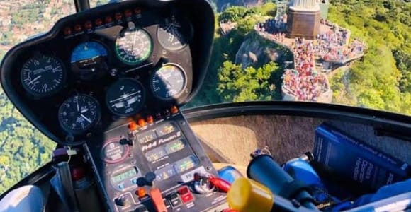 Río de Janeiro: Tour en helicóptero de 20 min con vuelo al Cristo y traslados