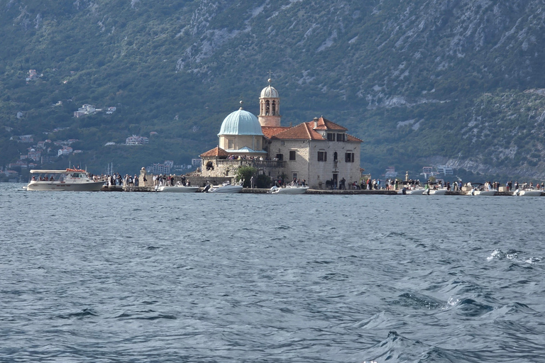 From Kotor: Sunset 2H Tour to Lady of the Rocks & Perast Lady of the Rocks and Old Town Perast 2h