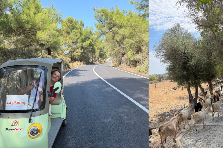 From Kusadasi: Hidden Coast & Teos Dionysus by Tuk-Tuk Self Arrival
