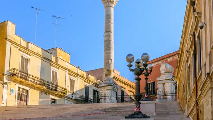 brindisi visita guidata del porto romano