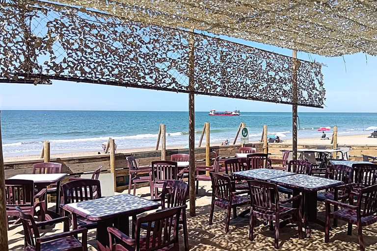 Huelva-Punta Umbria Bike Sightseeing Tour and Cruise Tour Huelva-Punta Umbria Sightseeing Tour and Boat Ride