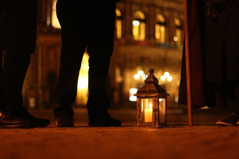 Dresden: The Original Night Watchman Tour in Lantern Light