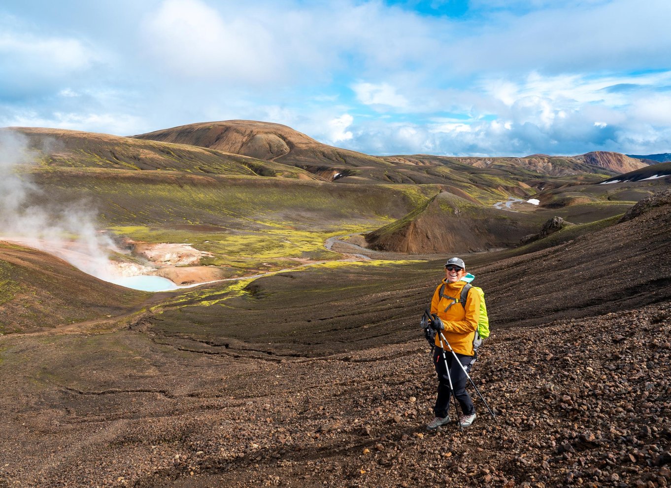 Reykjavik: Vandretur i højlandet ved Landmannalaugar og varme kilder