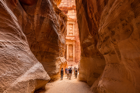 From Amman: Petra, Pink Salt Lake, & Dead Sea Day Trip Transportation Only Tour
