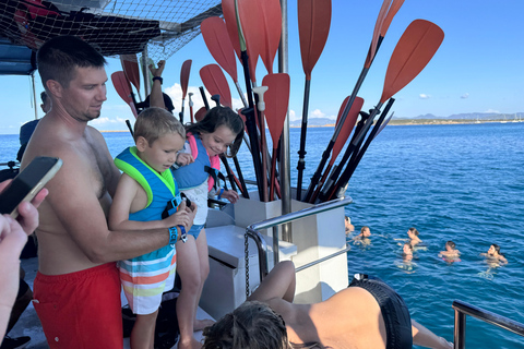 Ibiza: Formentera Boat Trip with Food, Drinks, & Bike Tour All- Inclusive Boat&Bike Tour in Formentera I Origin Edition
