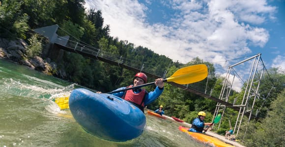 Bled: Kajakabenteuer auf der Sava bei 3glav