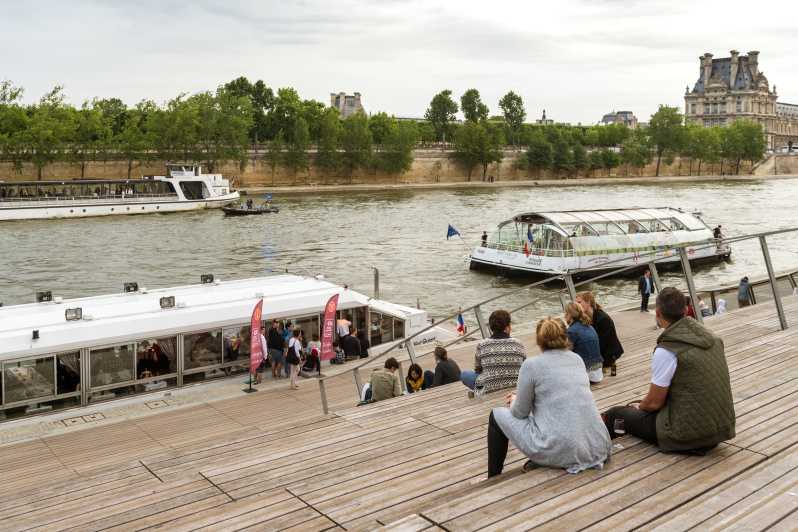 seine river sightseeing cruise with 3 course dinner