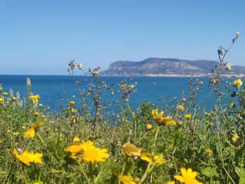 La côte est de Palerme : une promenade à vélo près de la mer