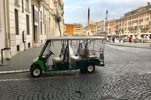 ローマ：オプションの送迎付きゴルフカートによる帝国都市ツアー