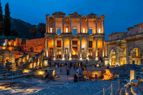 From Marmaris: Ephesus Night Tour with Dinner & Guide