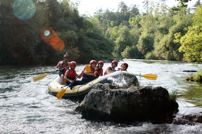 De Bled: rafting sur la rivière SavaBled : rafting sur la rivière Sava