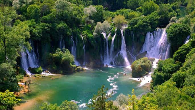 mostar kravica waterfall small group tour from dubrovnik
