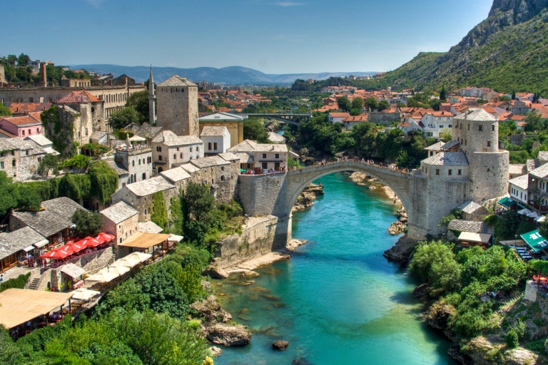 Vanuit Dubrovnik: Mostar & Kravica Waterval met kleine groepTour per busje vanuit Dubrovnik