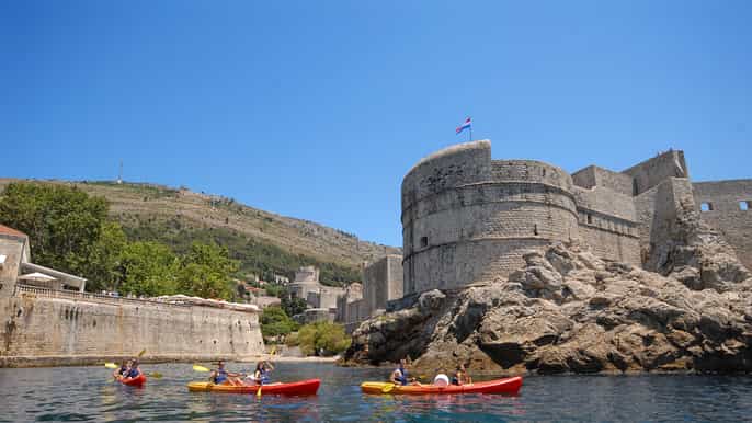 dubrovnik 3hour sea kayaking tour with snack