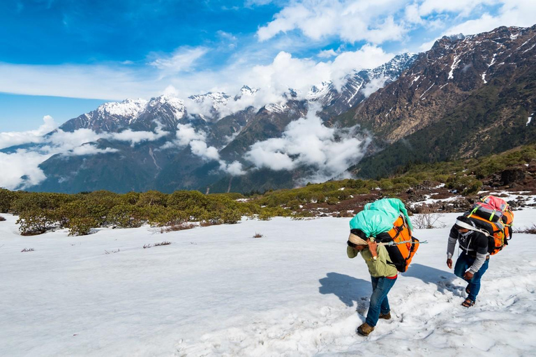 Gepäckträger für Langtang-TrekLangtang-Träger