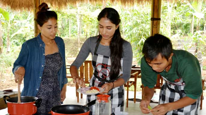 from ubud balinese cooking class at an organic farm