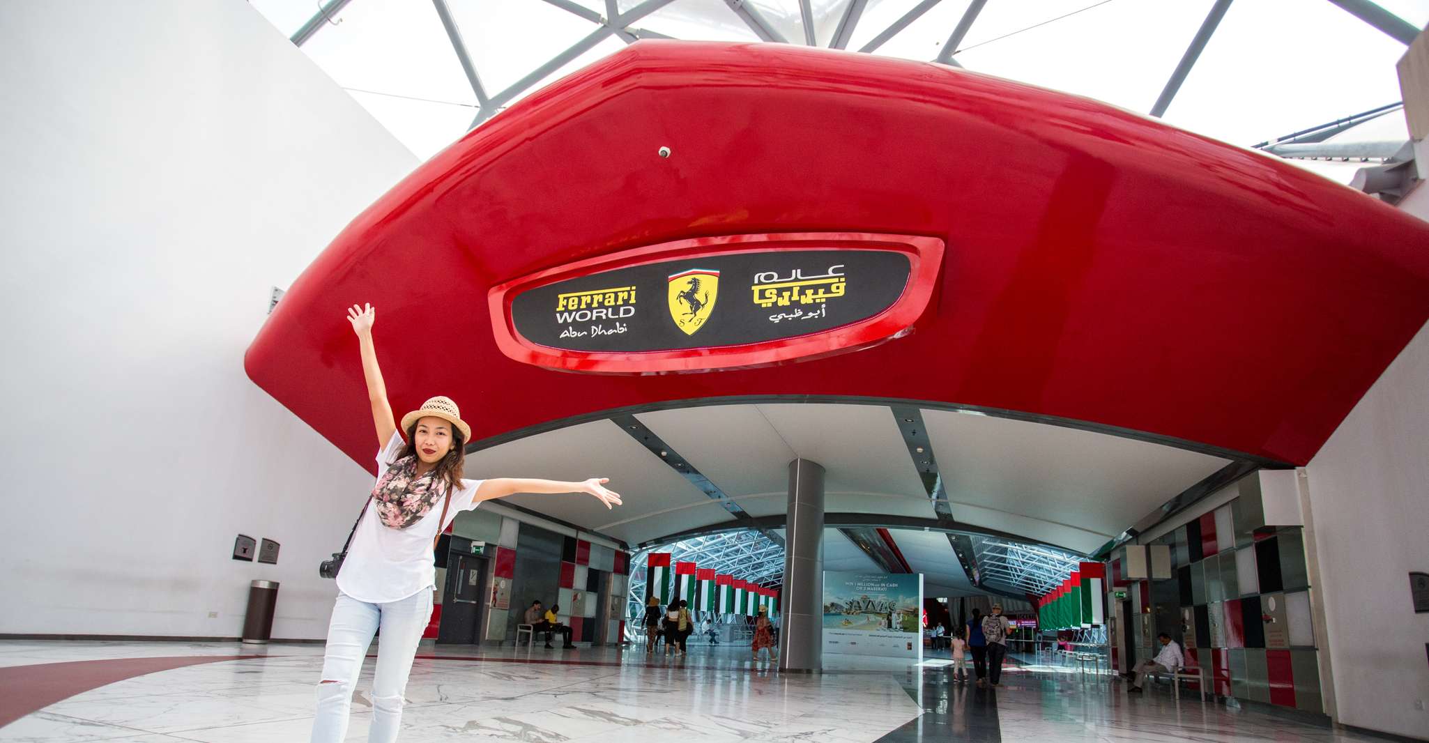 Abu Dhabi Ferrari World and Yas Island Day in Abu Dhabi, United Arab Emirates