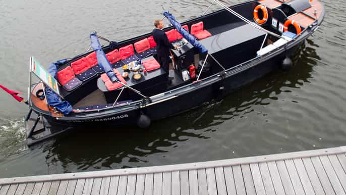amsterdam 3 horas privada de cerveza y cerveza de la bici del paquete del barco