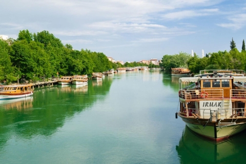 Alanya/Side: Manavgat River & Waterfall Boat Tour and Bazaar From Side