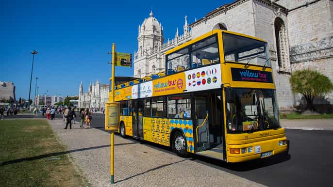 belém paseo en autobús por el monumento de subir y bajar