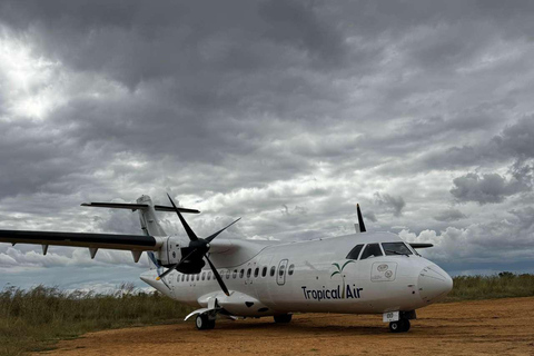 From Zanzibar: Mikumi Safari Day Trip with Flights and Lunch Mikumi Shared Safari without hotel transfer