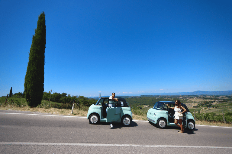Florence: Chianti Fiat E-Car Tour with Wine Tasting & Lunch Topolino E-Car – Double Driver