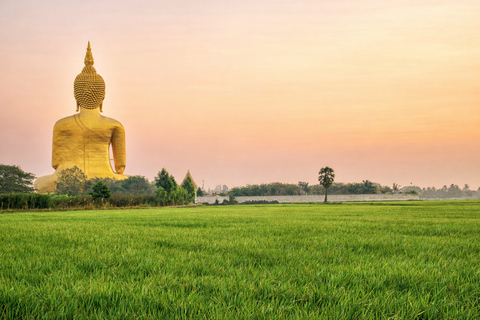 Bangkok: Giant Buddha & Ayutthaya Afterlife Tour Round Trip Transportation & Guide