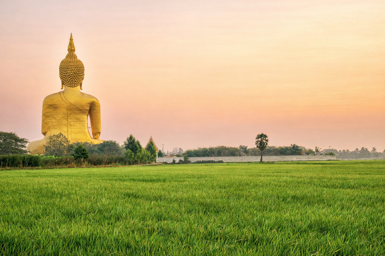 Bangkok: Giant Buddha & Ayutthaya Afterlife Tour Round Trip Transportation & Guide
