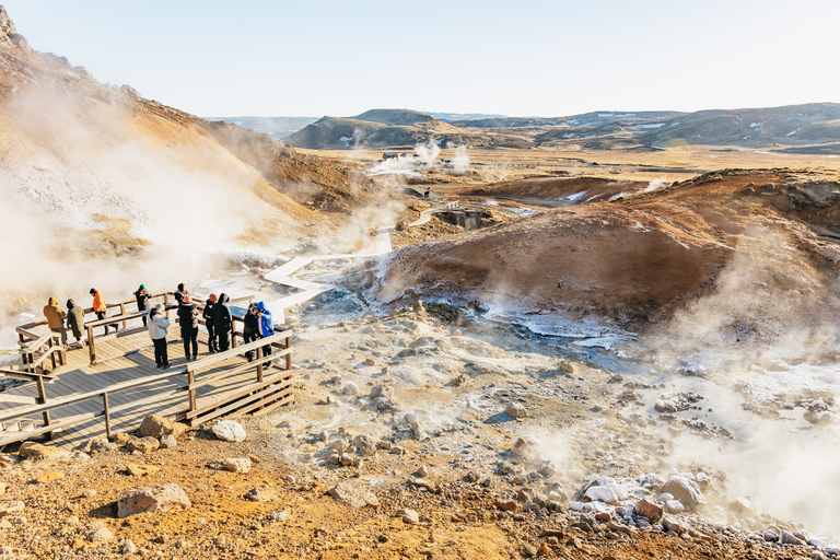 Från Reykjavík: Dagsutflykt till vulkanerna och Blå lagunen