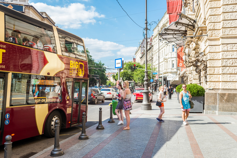 Budapest: Tour turistico Hop-On Hop-Off con il Big BusAutobus Hop-On Hop-Off per 2 giorni, crociera fluviale e tour a piedi guidato