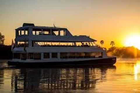 维多利亚瀑布：豪华游船和河岸三道菜晚餐