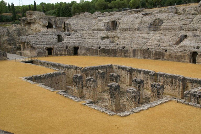 From Seville: Half-Day Guided Bike Trip to Italica Italica Tour with English-Speaking Guide