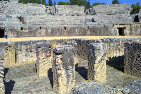 From Seville: Half-Day Guided Bike Trip to Italica Italica Tour with English-Speaking Guide