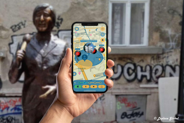 Rundvandring i centrala Belgrad med smartphone-app