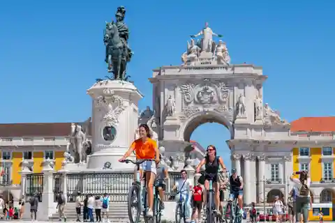 Tour à vélo de Lisbonne : Descente du centre-ville de Lisbonne à Belém