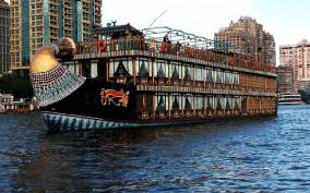 Cairo: Nile Dinner Cruise with Belly Dancer Show with Pickup