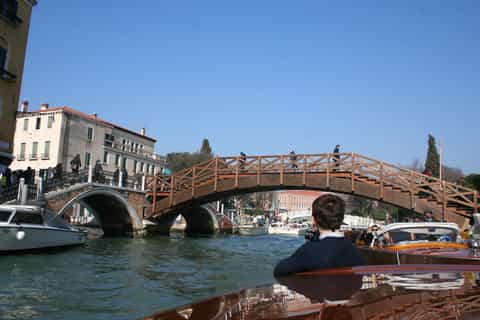 Motor boat tour along Venice's Grand Canal
