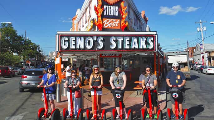 philly cheeses tour og smaksprøver av segway