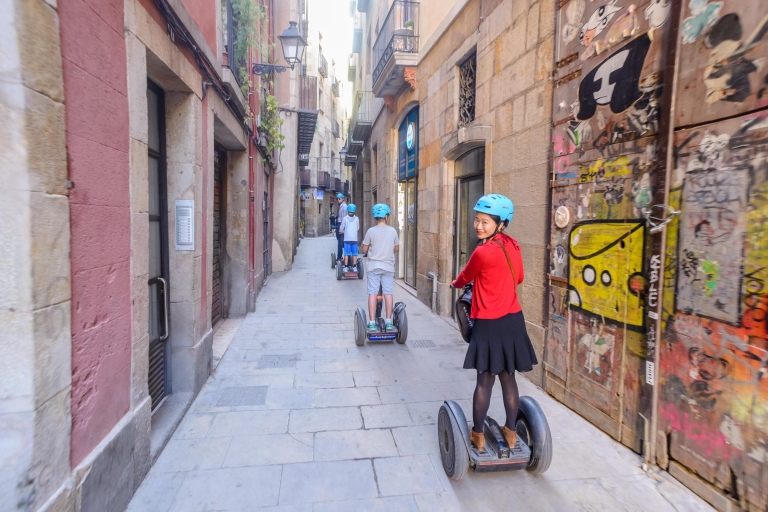 Barcelone : visite en groupe et bord de mer en SegwayVisite privée en groupe