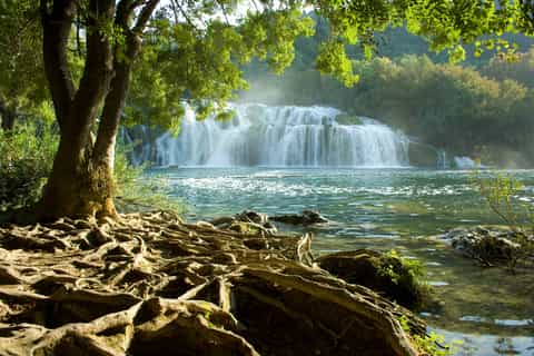 From Split or Trogir: Krka National Park with Entry Ticket