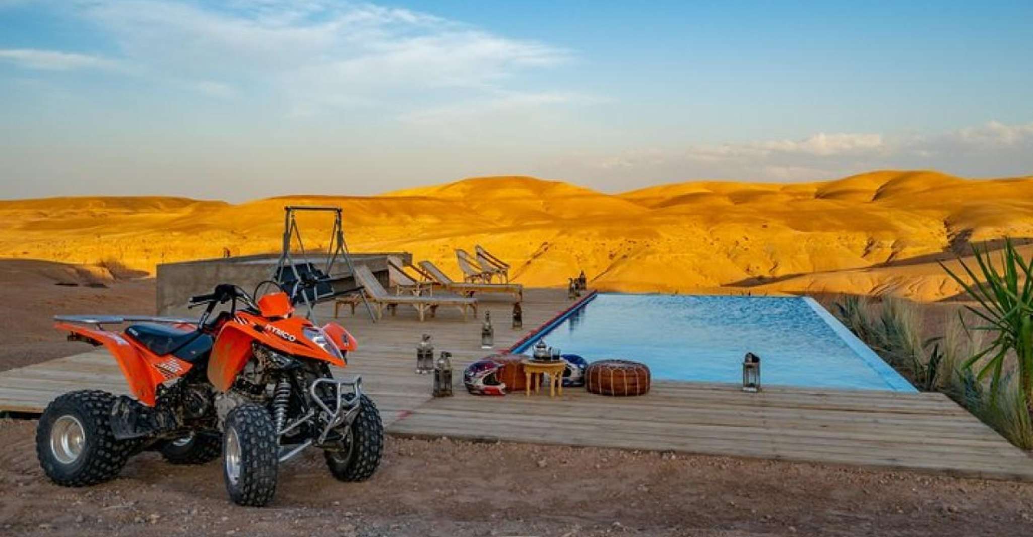 Marrakech, Agafay Desert Quad Biking Tour with Dinner & Show - Housity