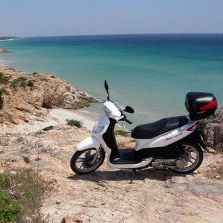 Cagliari: Hidden Coves by Scooter Private Tour from Chia