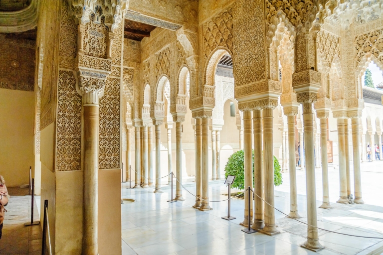 Depuis Séville : Visite du palais de l'Alhambra et de l'AlbaycinVisite de l'Alhambra et de l'Albaicín en groupe privé