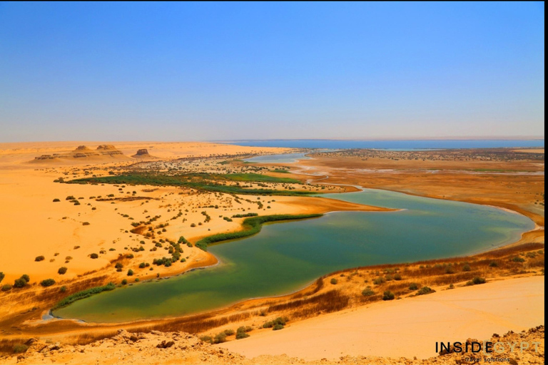 From Cairo: 4x4 Desert Safari, Waterfalls & Magic Lake Shared Tour: Wadi El Rayan, Magic Lake & Lake Qarun, Jeep